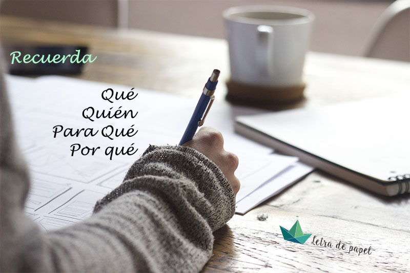 escribir, texto publicitario, estructura